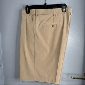 PGA Tour Men's Classic Tan Flat Front Shorts